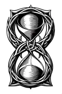 Celtic hourglass tattoo design idea