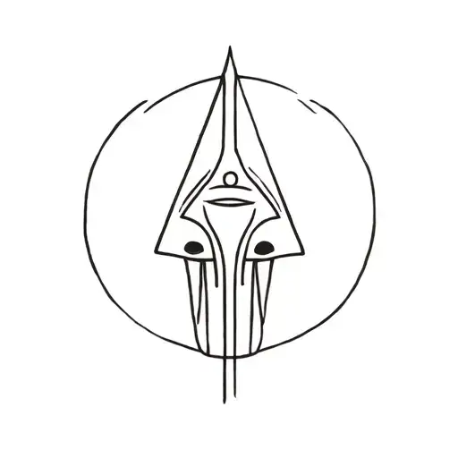 simple Kemet tattoo design idea