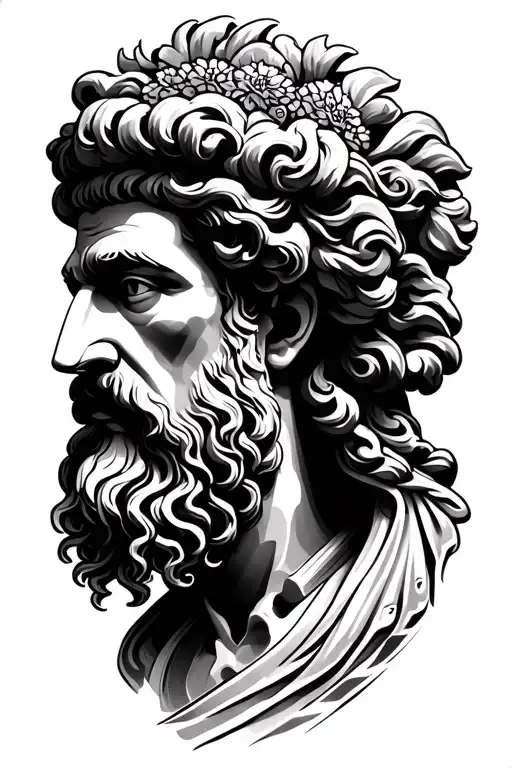 Marcus Aurelius Aristotle and Confucius combined tattoo tattoo design idea