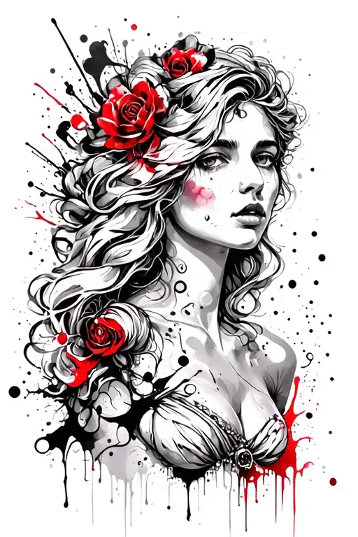 Aphrodite tattoo design idea