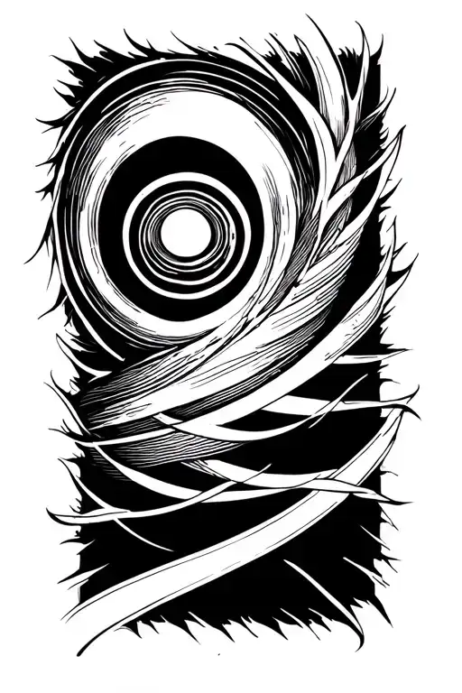 Lines around forearm at 6 inch increments tattoo design idea