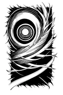 Lines around forearm at 6 inch increments tattoo design idea