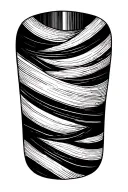 Lines around forearm at 6 inch increments tattoo design idea