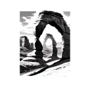 Utah Delicate Arch tattoo design idea