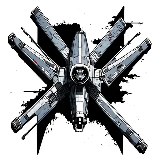 star wars x wing tattoo design idea