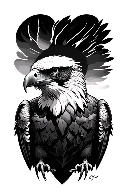 eagle tattoo design idea