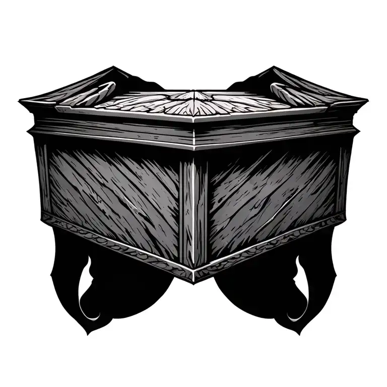 ark of the covenant tattoo design idea