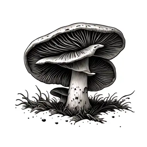 morel mushroom tatto design tattoo design idea