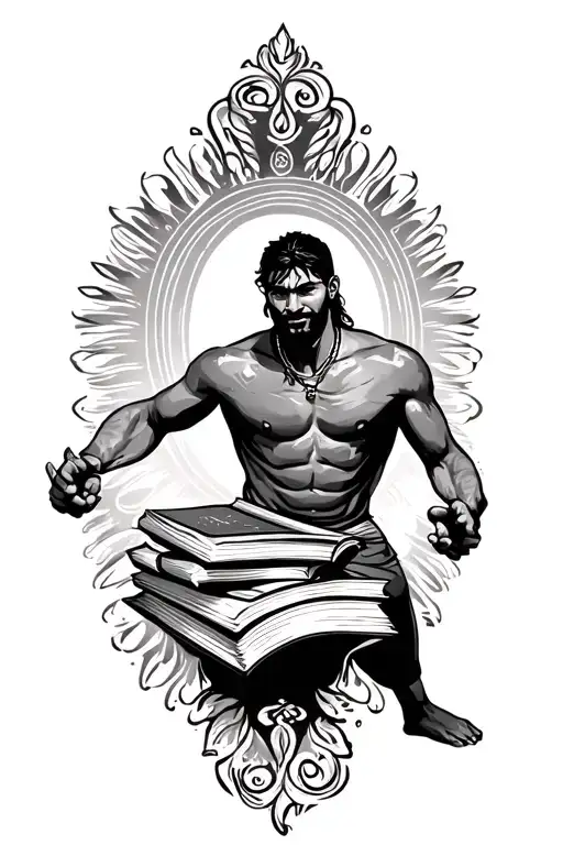 1,7,10, 13, 15, Kabaddi, books, love, spirituality, friends, hard work, believe  tattoo design idea