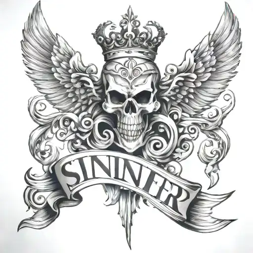 Sinner tattoo design idea
