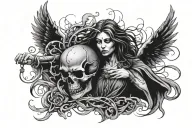 death angel tattoo design idea