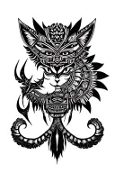 Tezcatlipoca tattoo design idea