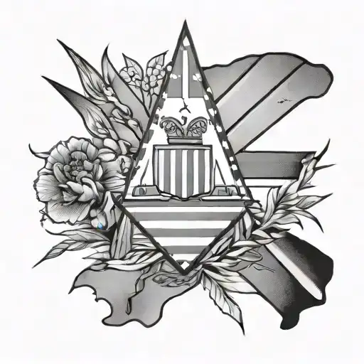 arizona flag tattoo design idea