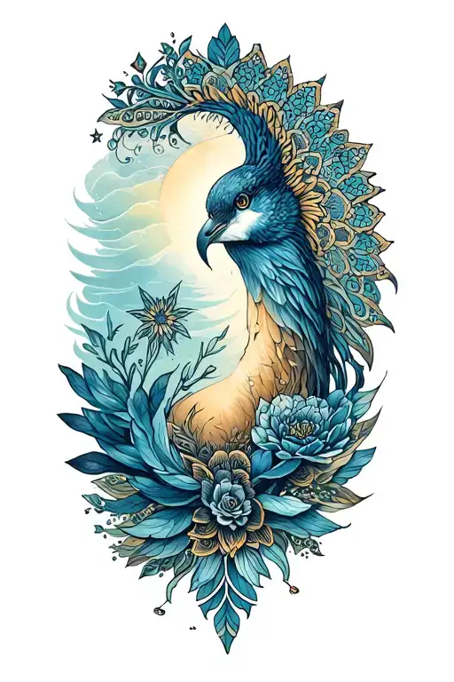 I want a shoulder and arm tattoo (above the elbow) incorporating the following aspects -Scottish Mandala,Sealife - Co tattoo design idea