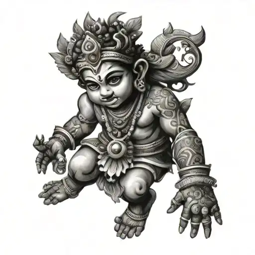 iskon krishna tattoo design idea