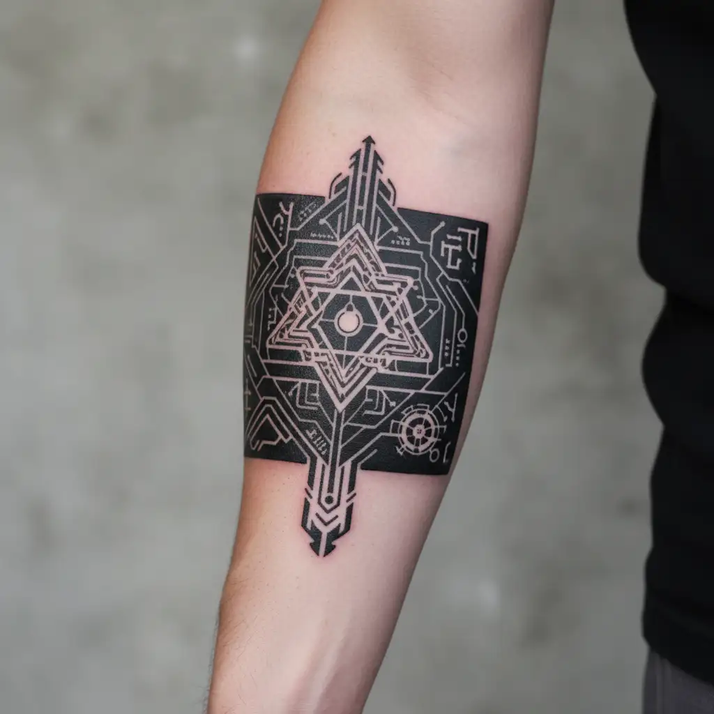 kal bhairav ​​god tattoo design idea