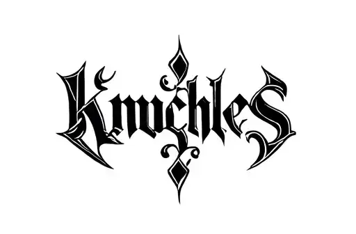 "Knuckles" tattoo design idea