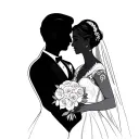 Wedding Anniversary tattoo design idea