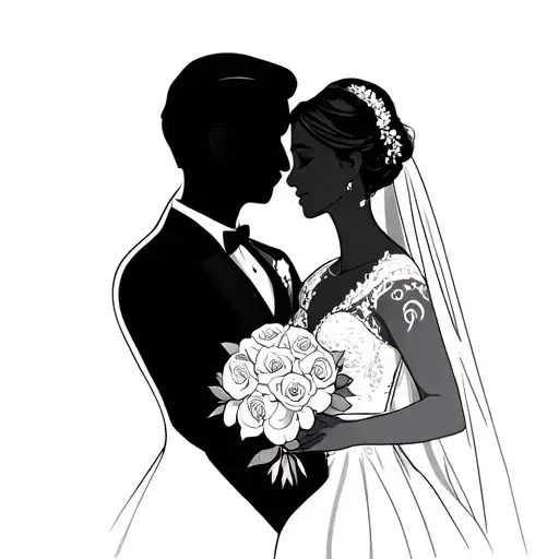 Wedding Anniversary tattoo design idea
