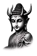 Paradox Third Eye Devil Budhdha Human Eyes tattoo design idea