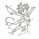 peter pan tattoo design idea
