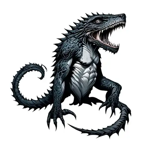 Cryptid tattoo tattoo design idea