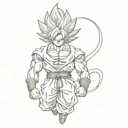 dragon ball z tattoo design idea