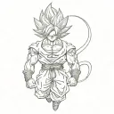 dragon ball z tattoo design idea