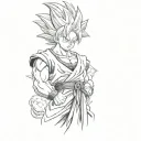 dragon ball z tattoo design idea