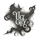phrase 'IGY6' tattoo design idea