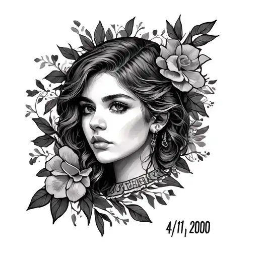 birthdate 4/11/2000 tattoo design idea