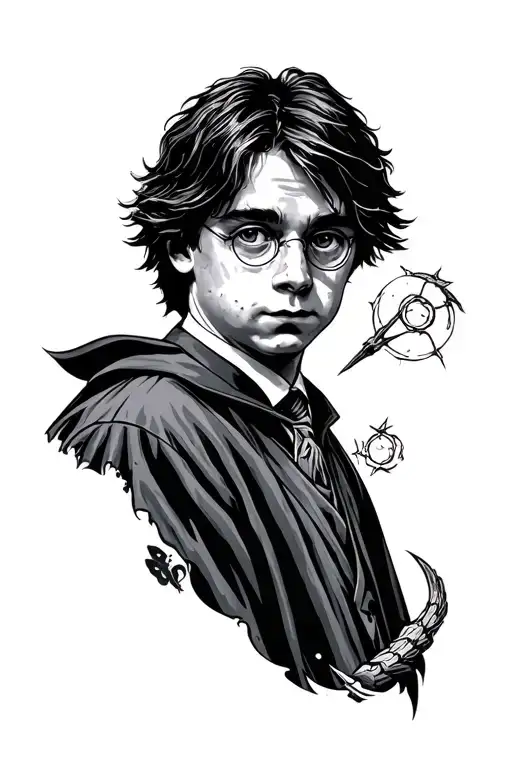 Harry Potter inspired tattoo tattoo design idea