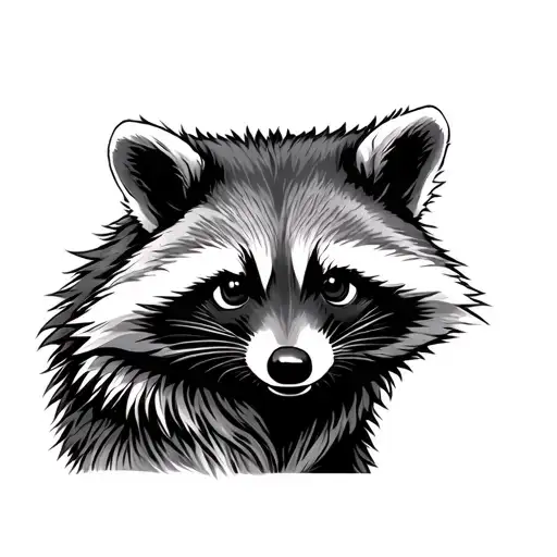 Tactical Raccoon tattoo design idea