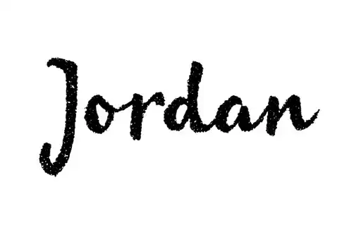 "Jordan" tattoo design idea