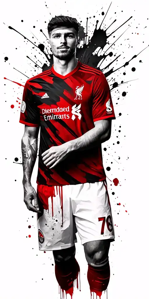 Liverpool jersey and holding tattoo design idea