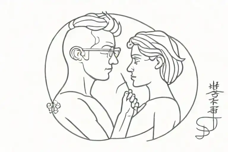 my parents my heroes tattoo design idea