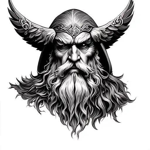 odin tattoo design idea