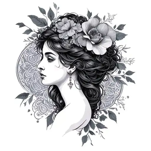 persephone tattoo design idea