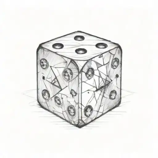 4 5 6 dice roll  tattoo design idea