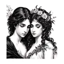 Orpheus And Eurydice tattoo design idea