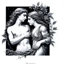 Orpheus And Eurydice tattoo design idea