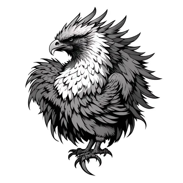 gay Phoenix strength tattoo design idea