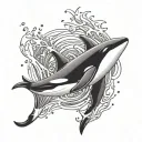 Killer Whale tattoo design idea