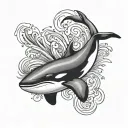 Killer Whale tattoo design idea