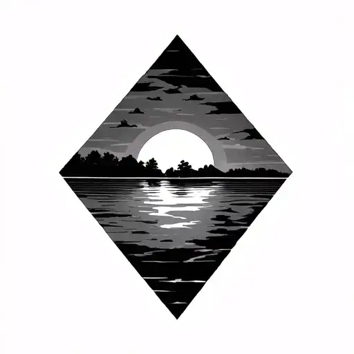 sunrise tattoo design idea