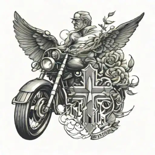 memorial tattoo for dad on bottom half of sleeve and top part something cool never before seen , someone who's tough tattoo design idea