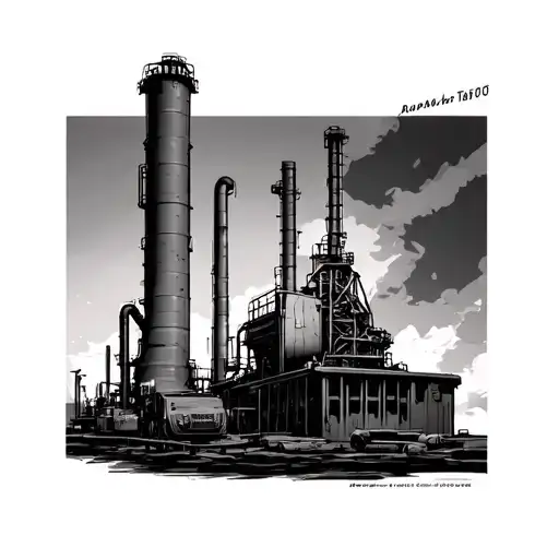 Refinery tattoo design idea