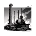 Refinery tattoo design idea