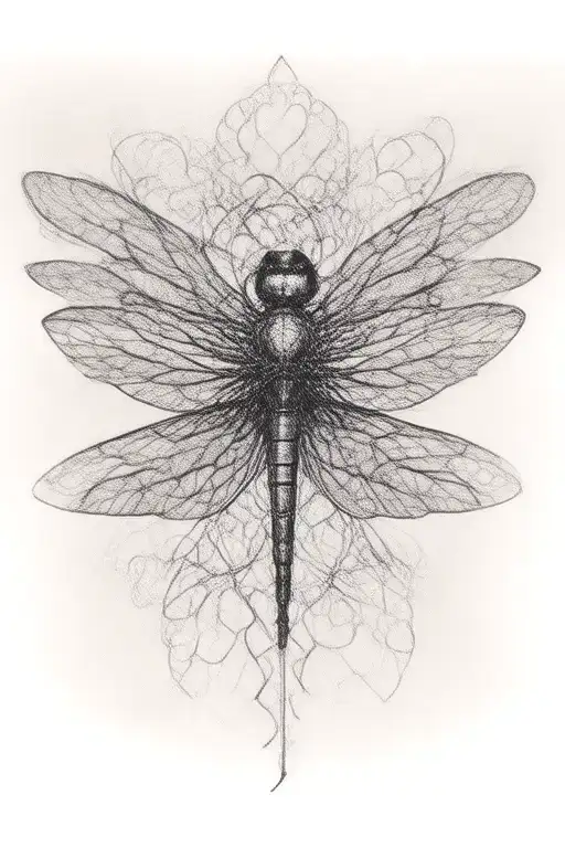 celtic dragonfly with celtic knot clover tattoo design idea