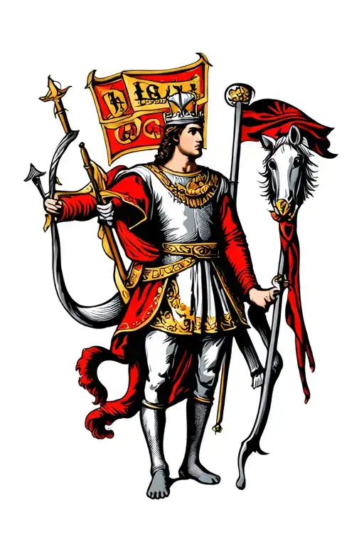 St George tattoo design idea